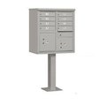 Salsbury Industries Salsbury Industries 3308GRY-P Cluster Box Unit - 8 A Size Doors - Type I - Gray - Private Access 3308GRY-P